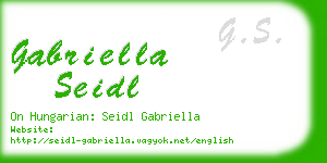gabriella seidl business card
